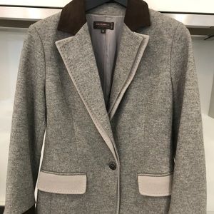 Rani Arabella Brown/Grey Cashmere Wool Coat